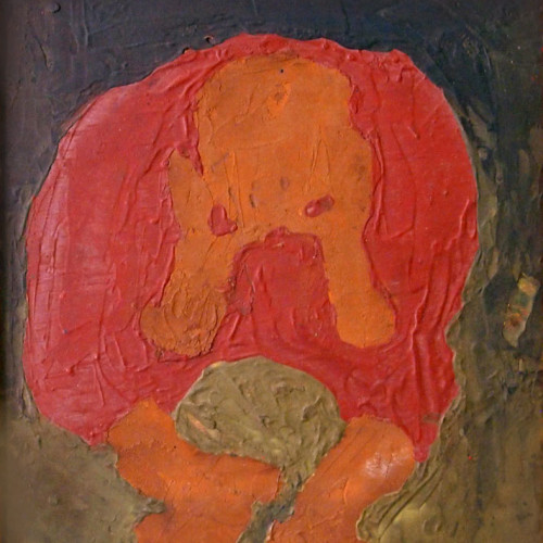 Figura pensando 2. Piedralaves, 1960